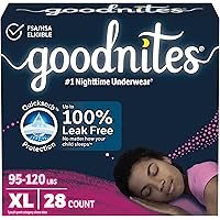 Goodnites Boys' Nighttime Underwear, Size XXL (120-165+ lbs), 24
